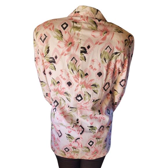 Vintage Floral Blazer - Pink and Black - Picture 4 of 9